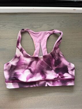lululemon athletica Pink & Purple Tie-Dye Racerback Sports Bra